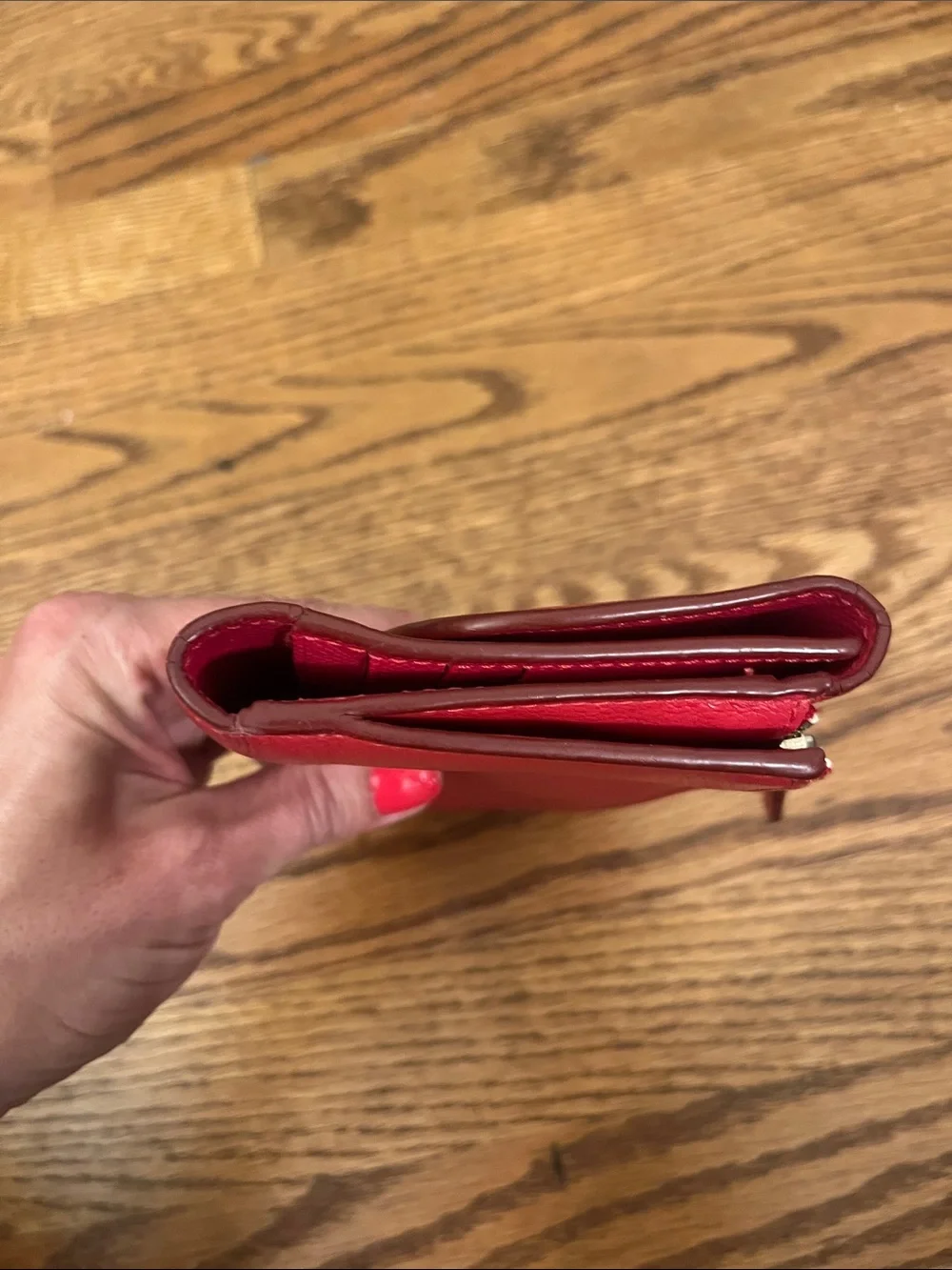 Coach Madison Pebbled Leather Slim Envelope Checkbook Wallet (Style F52715)